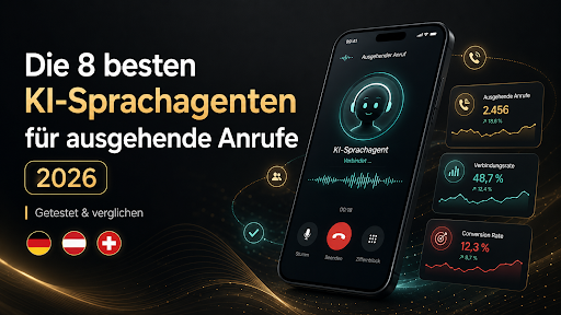 Die 8 besten KI-Sprachagenten für ausgehende Anrufe im Jahr 2026 (getestet und verglichen) Die 8 besten KI-Sprachagenten für ausgehende Anrufe im Jahr 2026 (getestet und verglichen)