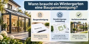 Wintergarten Baugenehmigung: Wann ist sie nötig und welche Regeln gelten? wann braucht ein wintergarten eine baugenehmigung infografik